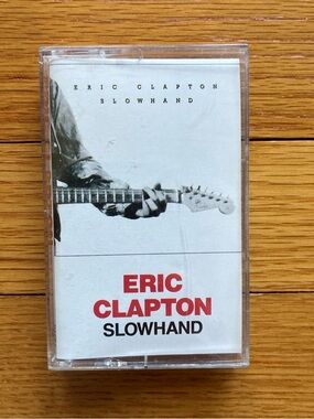 Eric Clapton "Slowhand" Cassette Tape - White and Red Cover